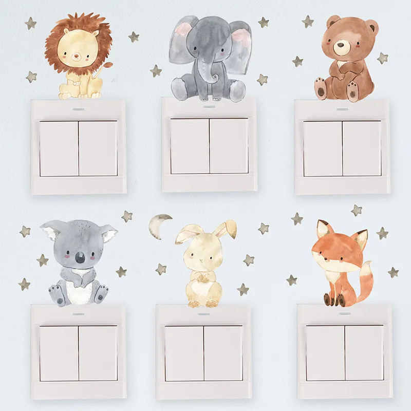 Cute Forest Animals Wall Stick - Baby Nursery Wallpaper Girl ulasan dan harga