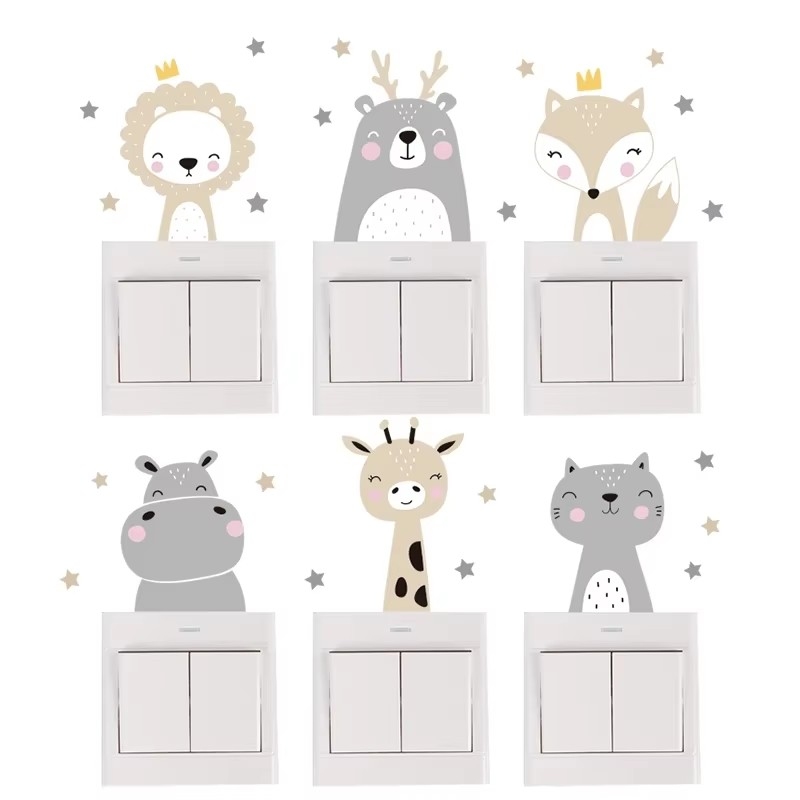 Cute Forest Animals Wall Stick - Baby Nursery Wallpaper Girl ulasan dan harga