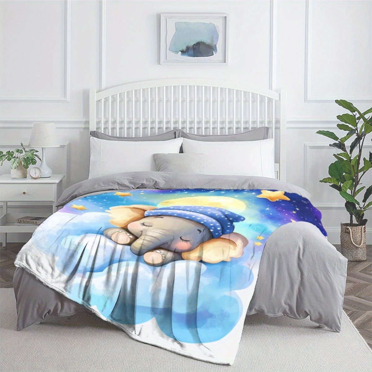 Sleeping Baby Elephant Cloud S - Baby Nursery Animal Theme ulasan dan harga