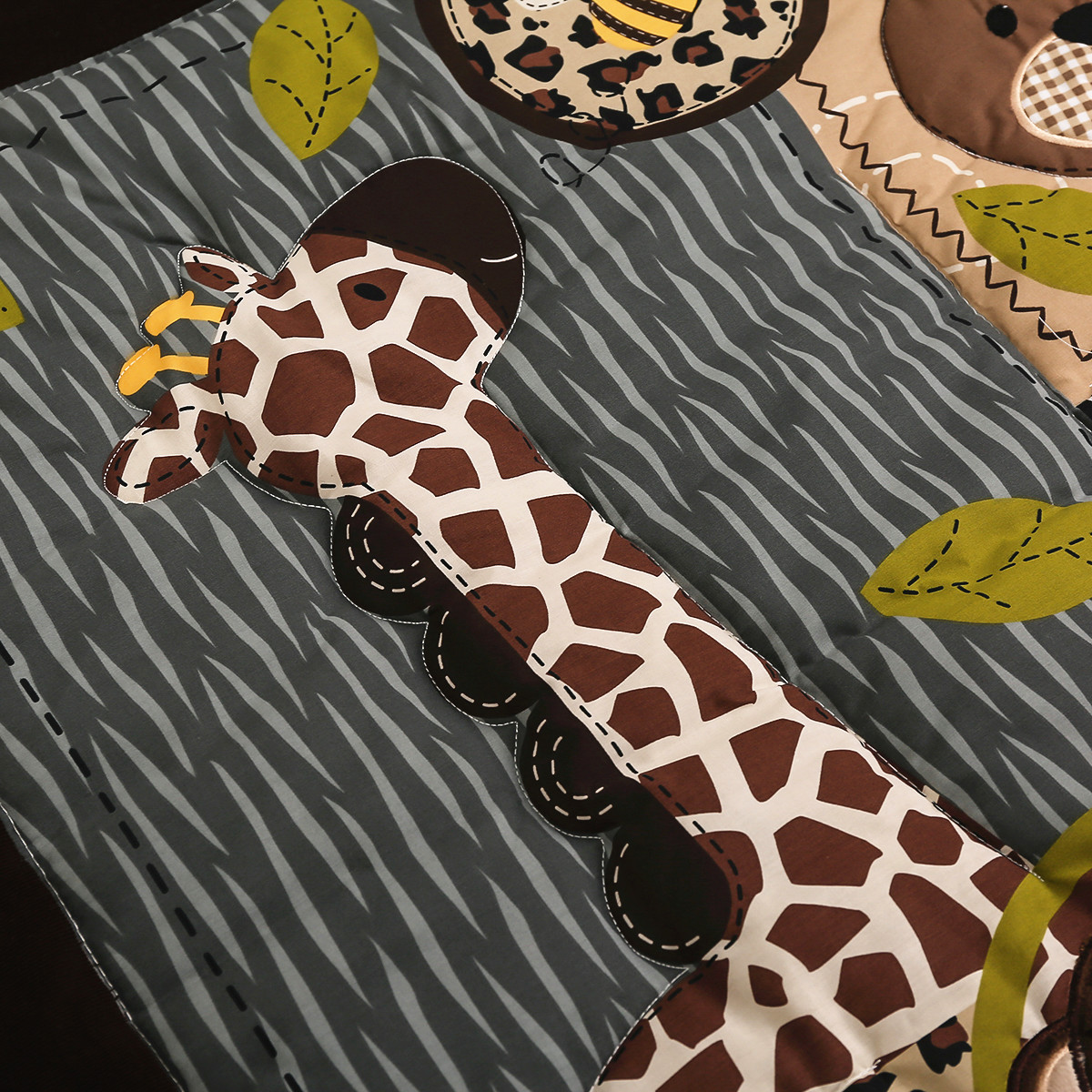 3Pcs Embroidered Newborn Baby  - Baby Nursery Animal Theme ulasan dan harga
